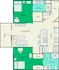 Inviting floor plan showcasing two bedrooms, open living room with patio access, modern kitchen, and two bathrooms with ample closet space.