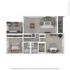 Elegant floor plan showcasing two bedrooms, a modern open-concept kitchen, spacious living room, and stylish bathrooms with ample closet space.