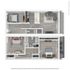 Chic 3D floor plan featuring two bedrooms, open-concept living and dining area, modern kitchen, and spacious bathroom, designed for comfort and style.