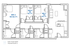 Modern floor plan featuring 3 bedrooms with designated square footage, open living area, and a sleek kitchen design.