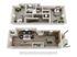 Elegant 3D rendering of a two-story apartment featuring 2 bedrooms, a modern kitchen, and cozy living areas.