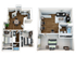 Elegant 3D floor plan showcasing a spacious two-story layout featuring two inviting bedrooms, a modern open-concept living and dining area, and a fully equipped kitchen with sleek finishes.