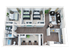 Modern 3D floor plan showcasing a sleek layout with three bedrooms, inviting open-concept living and dining area, and a contemporary kitchen.