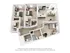 Modern 3D floor plan showcasing a chic apartment with 3 bedrooms, 2 stylish bathrooms, a sleek kitchen with breakfast bar, and a cozy living room filled with natural light.