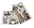 1 Bed 1 Bath - A5