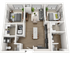 2 Bed 2 Bath - B1W