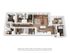 Modern floor plan showcasing three bedrooms, an open living area, sleek kitchen, and inviting spaces for relaxation.