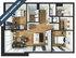 Modern 3D floor plan showcasing a two-bedroom apartment with a stylish open-concept living area, gourmet kitchen, and elegant bathrooms. Ideal for roommate matching and contemporary living.
