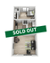Chic apartment floor plan with one bedroom, modern living area, and compact kitchen, marked as sold out.