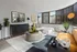 studio apartment living room and bedroom