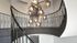 Staircase and chandelier