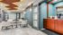 Lobby seating and coffee station