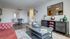 Furnished living room and dining room