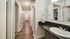 Bathroom sink and hallway