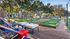 Outdoor recreational area with seating