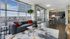 Furnished living room and dining room
