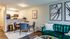 Furnished living room and dining room