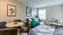 Furnished living room and dining room