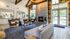 Clubhouse seating with fireplace