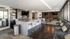 Clubhouse kitchen with barstool seating