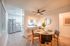 dining room table and kitchen