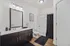 bathroom with washer dryer