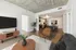 888 at Grand Hope Park Open-Concept Living Room Looking into Kitchen