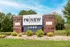 Elegant entrance sign of ReNew Brandon apartment complex surrounded by lush greenery and a clear blue sky.