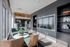 888 Modern Clubhouse Living Space Featuring Large Wall-Mounted