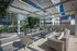 888 at Grand Hope Park Courtyard Furnished with Modern Firepit and Seating