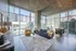 888 at Grand Hope Park Open Living Room with Floor-to-Ceiling Windows Offering City Views