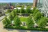 Lush rooftop garden with vibrant greenery and elegant seating areas offering a serene urban escape.