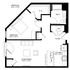 plan a13 1-bed emerson