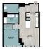 A4 | 1-Bedroom Floorplan