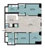 D3 | 2-Bedroom Floorplan