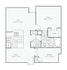 Loring | 1-Bedroom Floorplan