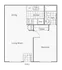 Wisteria | 1-Bedroom Floorplan