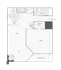 1 BR x 1 BA - A1 (Affordable 50) Floorplan