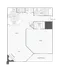 1 BR x 1 BA - A1 (Affordable 65) Floorplan