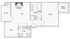 1 BR x 1 BA with W/D - B Floorplan