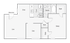 1 BR x 1 BA with Den - A Floorplan
