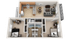 Westbrook 2-Bedroom Floorplan