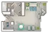 Amhurst | Studio Floorplan