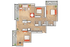 C1 | 3-Bedroom Floorplan