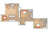 West - B4 | 2-Bedroom Floorplan