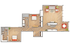 West - B5 | 2-Bedroom Floorplan
