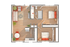 Vista | 2-Bedroom Floorplan