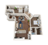 Columbia | 2-Bedroom Floorplan