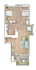 Fir | 1-Bedroom Floorplan