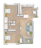 Cedar Flat | 2-Bedroom Floorplan